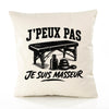 Housse de Coussin J’peux pas je suis Masseur