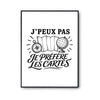 Poster J’peux pas je préfère les Cartes