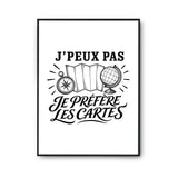 Poster J’peux pas je préfère les Cartes