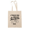 Tote Bag Beige J’peux pas je préfère mon Mouton