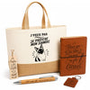 Coffret Cadeau J’peux pas je préfère mon Siamois – Sac jute, carnet, stylo, porte-clés et marque-page