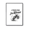 Poster J’peux pas j’ai Motocross