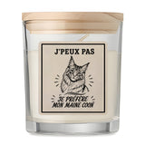 Bougie Parfumée Vanille J’peux pas je préfère mon Maine Coon