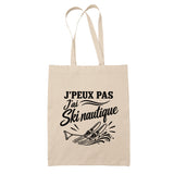 Tote Bag Beige J’peux pas j’ai Ski nautique