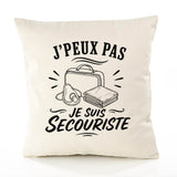 Housse de Coussin J’peux pas je suis Secouriste