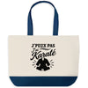 Grand Sac Cabas Fond Bleu J’peux pas j’ai Karaté