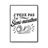 Poster J’peux pas j’ai Semi-marathon
