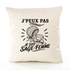 Housse de Coussin J’peux pas je suis Sage-femme