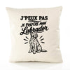 Housse de Coussin J’peux pas je préfère mon Labrador