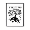 Poster J’peux pas je préfère les Orques