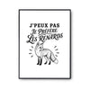 Poster J’peux pas je préfère les Renards