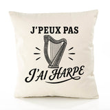 Housse de Coussin J’peux pas j’ai Harpe