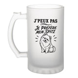 Verre à Bière J’peux pas je préfère mon Spitz