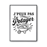 Poster J’peux pas j’ai Potager