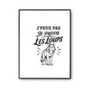 Poster J’peux pas je préfère les Loups