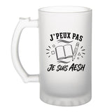 Verre à Bière J’peux pas je suis AESH