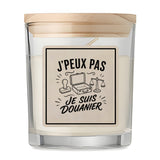 Bougie Parfumée Vanille J’peux pas je suis Douanier