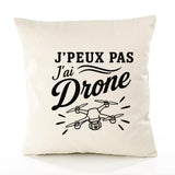 Housse de Coussin J’peux pas j’ai Drone