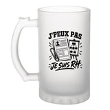 Verre à Bière J’peux pas je suis RH