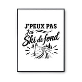 Poster J’peux pas j’ai Ski de fond
