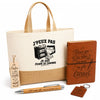 Coffret Cadeau J’peux pas je suis Femme de chambre – Sac jute, carnet, stylo, porte-clés et marque-page