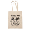 Tote Bag Beige J’peux pas j’ai Rando