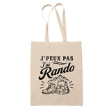 Tote Bag Beige J’peux pas j’ai Rando