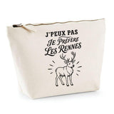 Trousse Beige J’peux pas je préfère les Rennes