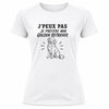 T-shirt de Sport Femme J’peux pas je préfère mon Golden Retriever