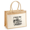 Sac Cabas Jute avec Poche J’peux pas je suis Normand