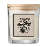 Bougie Parfumée Vanille J’peux pas je suis Imprimeur