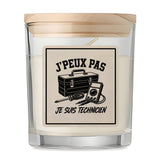 Bougie Parfumée Vanille J’peux pas je suis Technicien