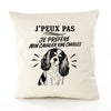 Housse de Coussin J’peux pas je préfère mon Cavalier King Charles