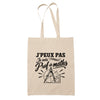 Tote Bag Beige J’peux pas je suis Prof de maths