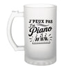 Verre à Bière J’peux pas j’ai Piano