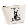 Trousse Beige J’peux pas je préfère mon Doberman