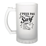 Verre à Bière J’peux pas j’ai Surf