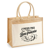 Sac Cabas Jute avec Poche J’peux pas j’ai Boxe française