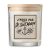 Bougie Parfumée Vanille J’peux pas je suis Marin