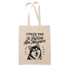 Tote Bag Beige J’peux pas je préfère mon Malamute