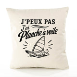 Housse de Coussin J’peux pas j’ai Planche à voile
