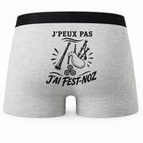 Boxer Homme J’peux pas j’ai Fest-noz – Impression au dos