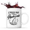 Mug J’peux pas j’ai planche à voile J'peux pas minimaliste