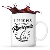 Mug J’peux pas j’ai planche à voile J'peux pas minimaliste