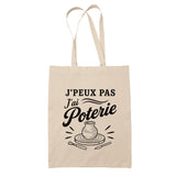 Tote Bag Beige J’peux pas j’ai Poterie