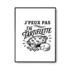 Poster J’peux pas j’ai Tartiflette