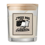 Bougie Parfumée Vanille J’peux pas je suis Commercial