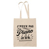 Tote Bag Beige J’peux pas j’ai Piano