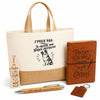 Coffret Cadeau J’peux pas je préfère mon Berger Australien – Sac jute, carnet, stylo, porte-clés et marque-page
