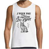 Débardeur Homme J’peux pas je préfère les Lynx